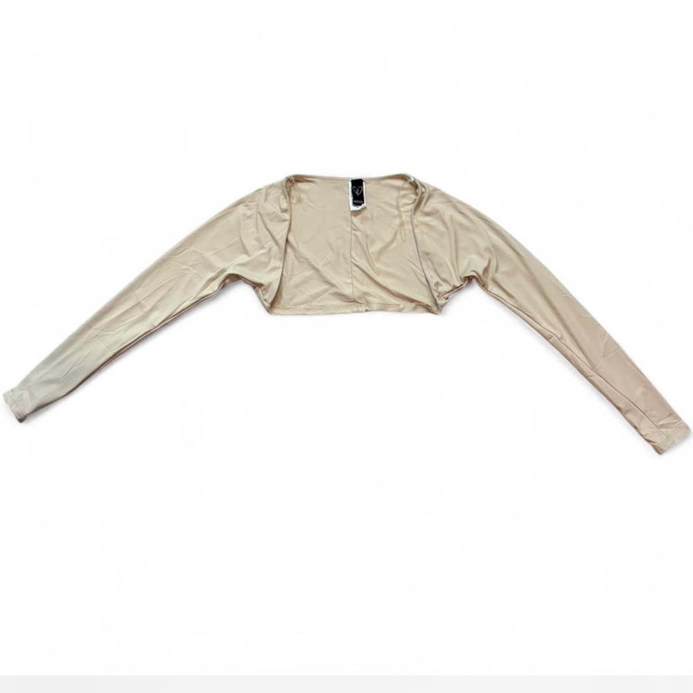 Windsor Beige Long Sleeve Bolero Top
